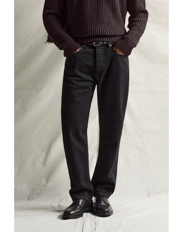 자라 스트레이트핏 코튼 데님 진 3991/377/800 BLACK