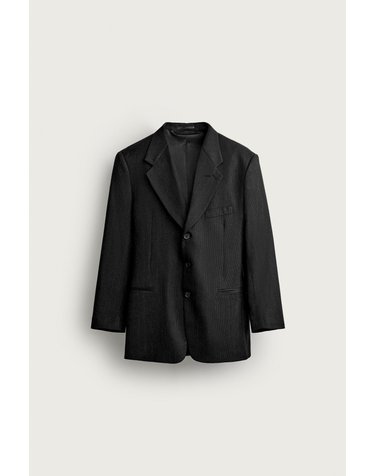 자라 스트라이프 수트 블레이저 4694/274/800 BLACK