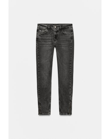 자라 로우라이즈 스키니 데님 진 6147/160/800 BLACK