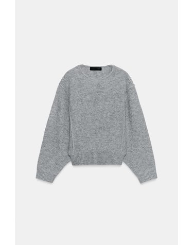 자라 와이드 슬리브 니트 스웨터 4938/103/812 GREY MARL