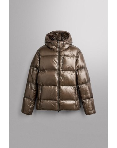 자라 테크니컬 후드 다운 패딩 자켓 3286/311/730 LIGHT BROWN