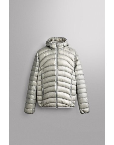 자라 테크니컬 후드 다운 숏 패딩 자켓 3286/327/811 LIGHT GREY
