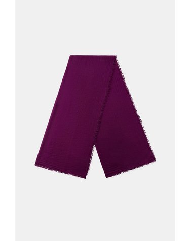 자라 러스틱 무지 울 혼방 스카프 3739/227/611 PURPLE