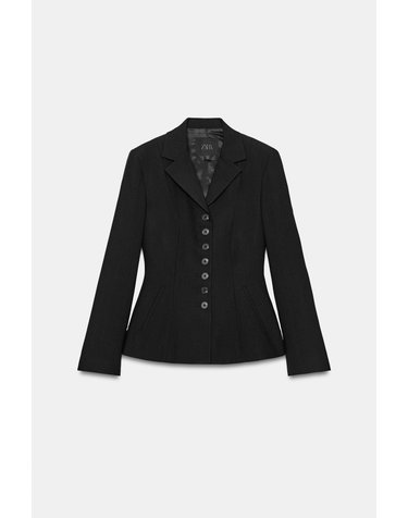 자라 테일러드 크롭 블레이저 3736/260/800 BLACK