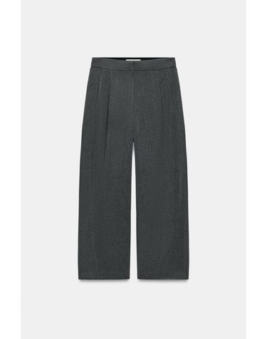 자라 핀턱 밴딩 테이퍼드 팬츠 8741/277/803 GREY MARL