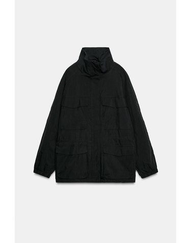 자라 하이넥 포켓 숏 패딩 자켓 4749/726/800 BLACK