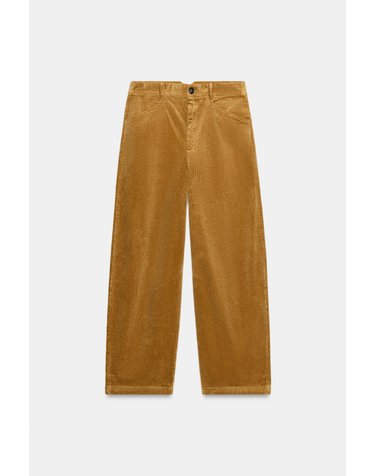 자라 코듀로이 와이드 팬츠 4344/248/756 MID-CAMEL