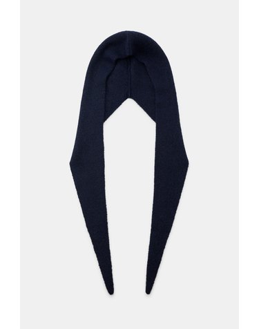 자라 후드 디테일 니트 스카프 3739/241/401 NAVY BLUE