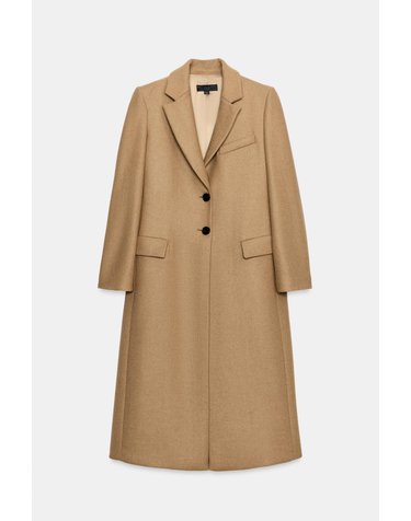 자라 울 블렌드 슬림핏 롱 코트 2361/184/704 CAMEL
