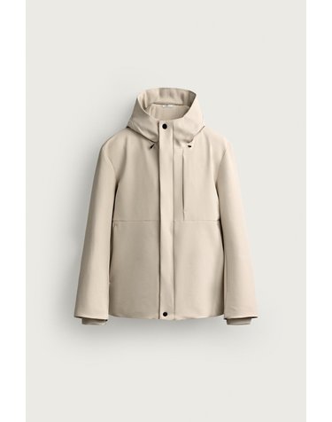 자라 발수 테크니컬 후드 자켓 4695/502/251 OYSTER-WHITE