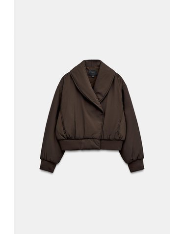 자라 더블브레스트 숏 패딩 자켓 4749/712/700 BROWN
