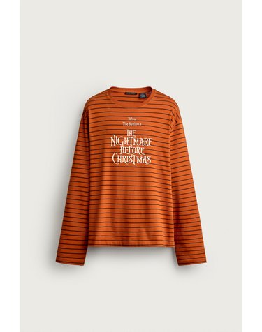 자라 릴렉스핏 스트라이프 긴팔 티셔츠 6224/392/615 ORANGE