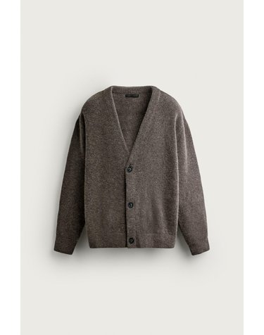자라 릴렉스핏 울 블렌드 니트 가디건 3166/341/802 GREY