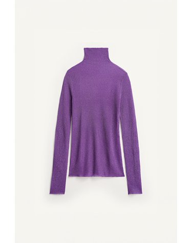 자라 한정판 시스루 하이넥 긴팔 탑 8779/739/648 LIGHT MAUVE