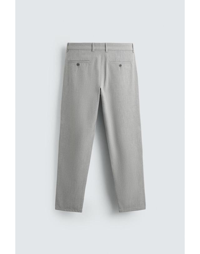 자라 자라 컴포트 텍스처 치노 팬츠 0706/650/804 PEARL GREY 그레이 착용컷