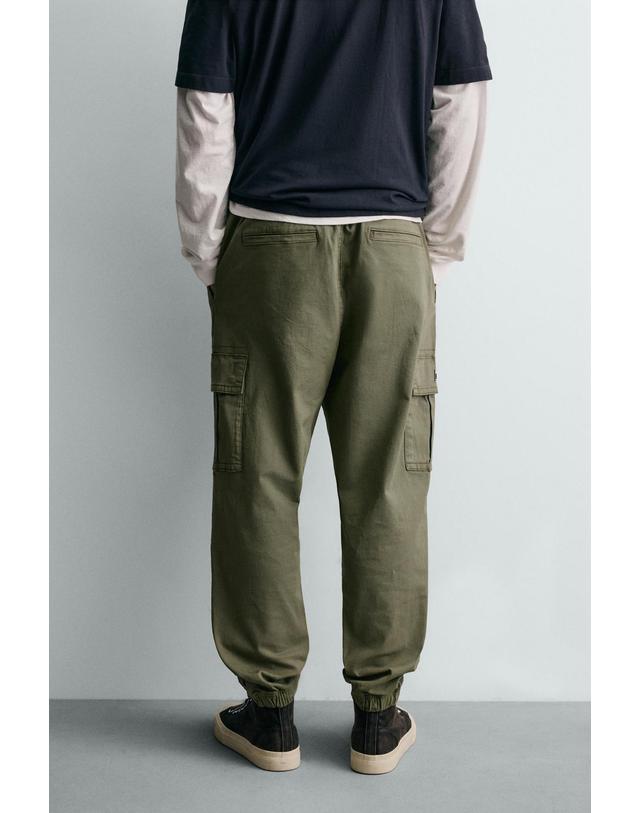 자라 자라 테크니컬 슬림핏 카고 조거 팬츠 0108/402/505 KHAKI 카키 착용컷