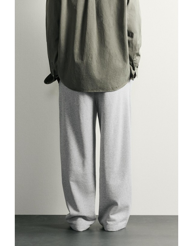 자라 자라 릴렉스핏 와이드 조거 팬츠 0761/440/803 GREY MARL 그레이 착용컷