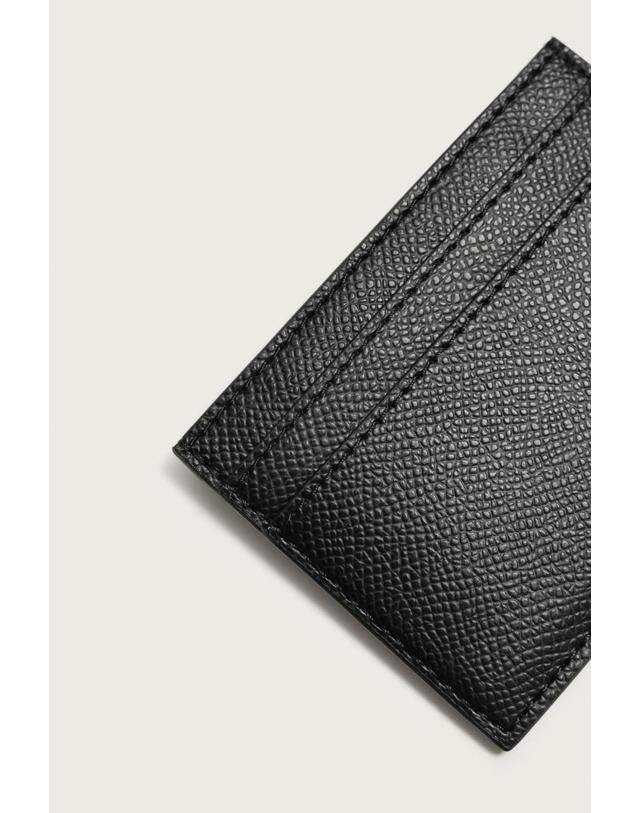 자라 자라 텍스처 카드 지갑 3808/720/800 BLACK 블랙 착용컷