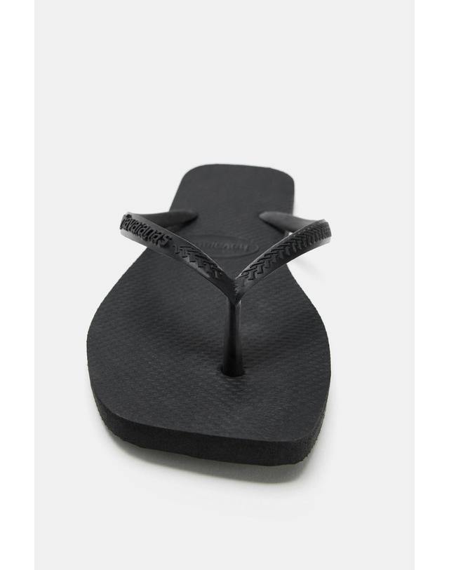 자라 자라 하바이아나스 스트랩 플랫 샌들 5850/710/800 BLACK 블랙 착용컷