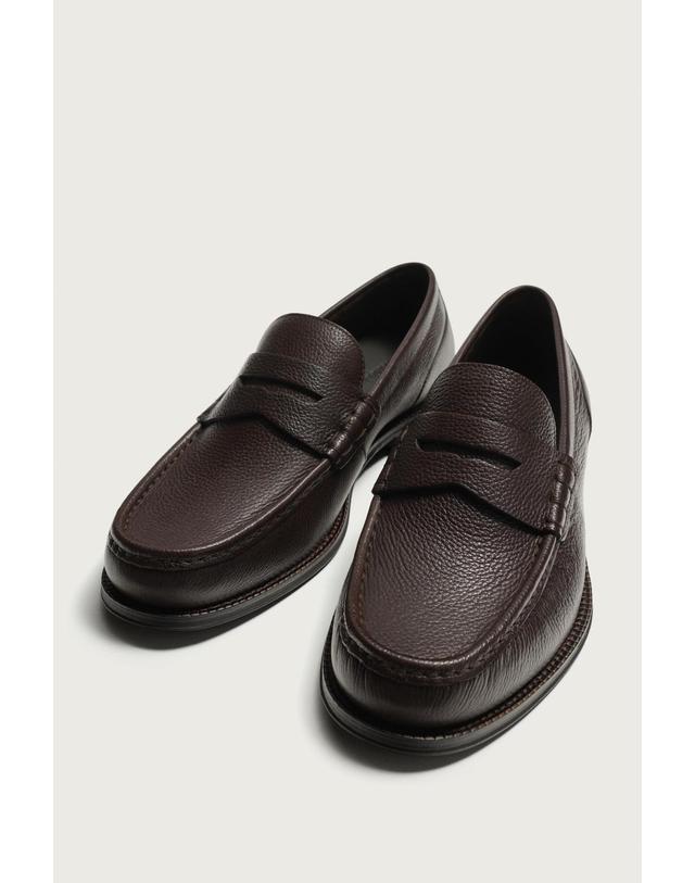 자라 자라 레더 페니 로퍼 2686/720/700 BROWN 초콜릿 착용컷
