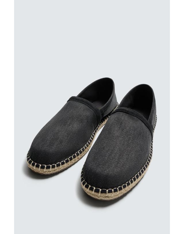자라 자라 코튼 패브릭 남성 에스파드리유 2711/720/400 BLUE 블랙 착용컷