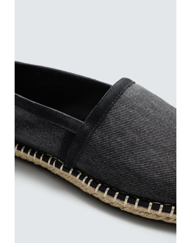 자라 자라 코튼 패브릭 남성 에스파드리유 2711/720/400 BLUE 블랙 착용컷