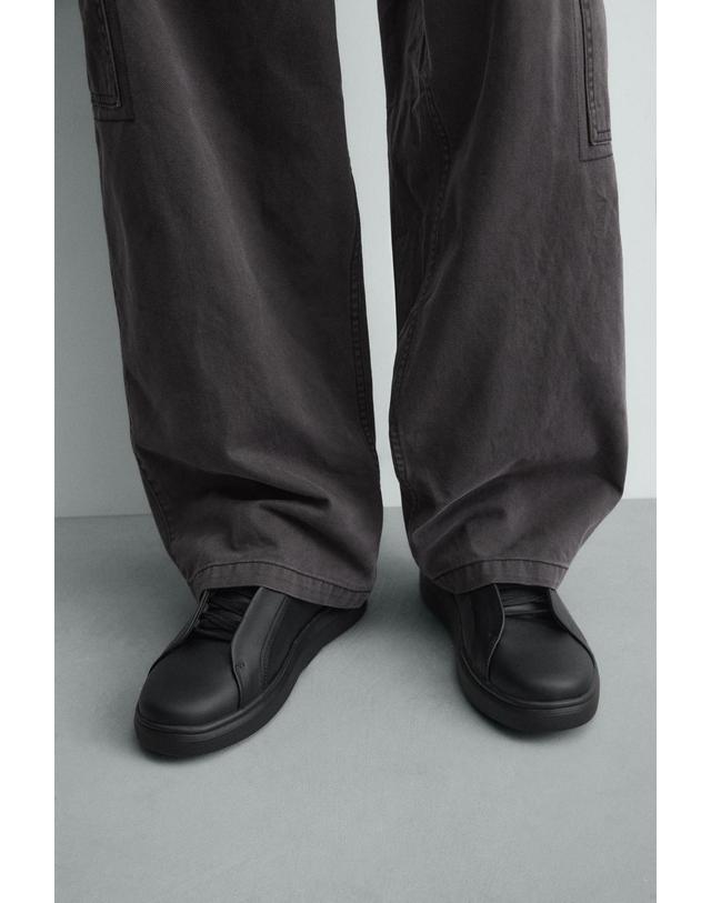 자라 자라 청키 블랙 스니커즈 2208/720/800 BLACK 착용컷