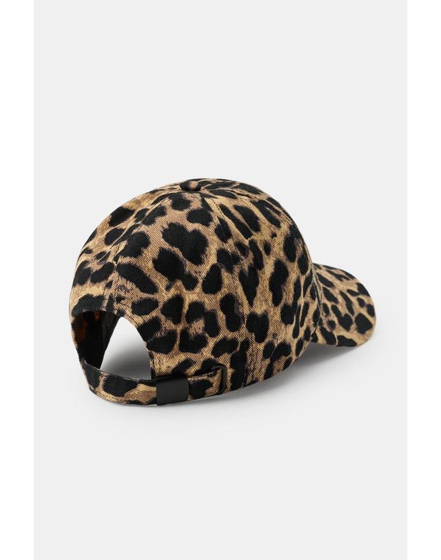 자라 자라 코튼 트윌 애니멀 프린트 캡모자 3183/001/042 LEOPARD 멀티컬러 착용컷