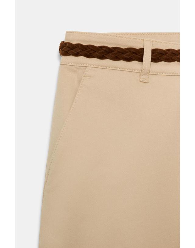 자라 자라 벨트 스트레이트 치노 팬츠 2349/330/743 LIGHT CAMEL 카멜 착용컷
