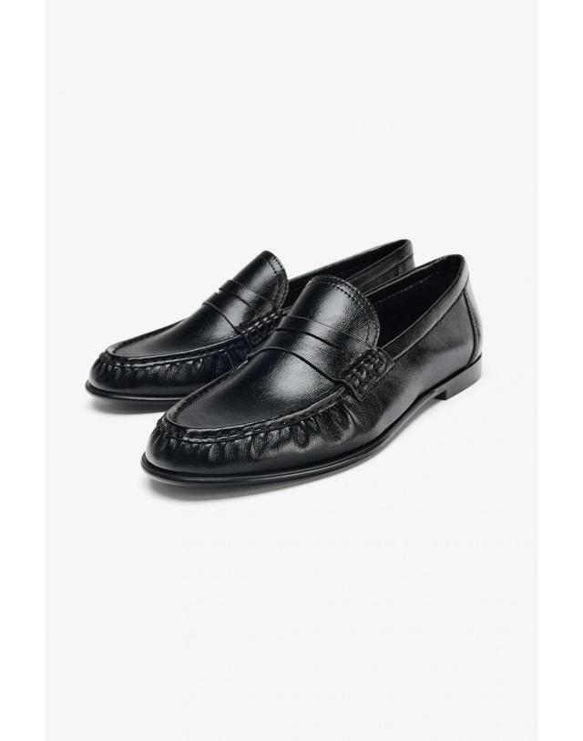 자라 자라 베이직 소프트 셔링 로퍼 2515/610/800 BLACK 블랙 착용컷