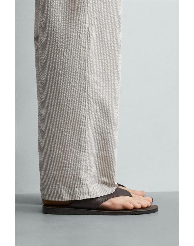 자라 자라 레더 스트랩 샌들 2762/720/700 BROWN 브라운 착용컷