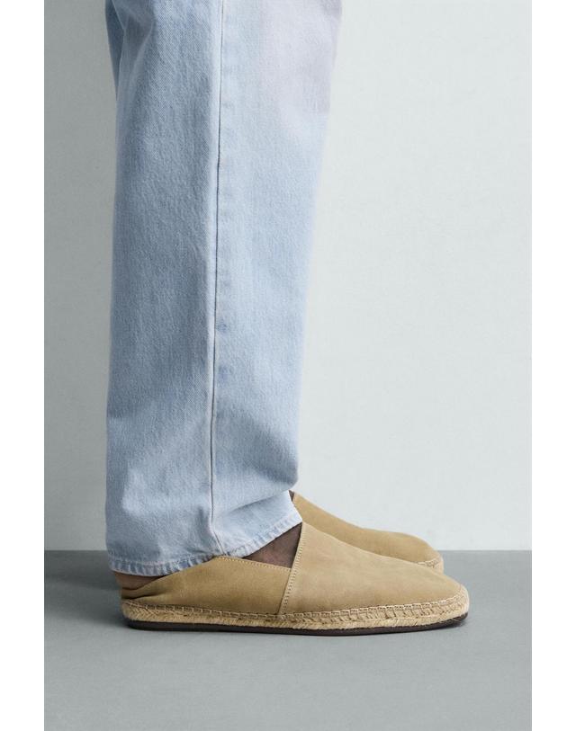 자라 자라 레더 에스파드리유 2760/720/107 SAND BROWN 베이지 착용컷
