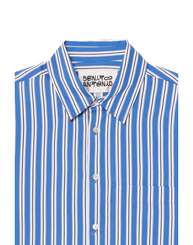 자라 자라 릴렉스핏 스트라이프 긴팔 셔츠 4708/310/200 BLUE / INDIGO 블루 착용컷