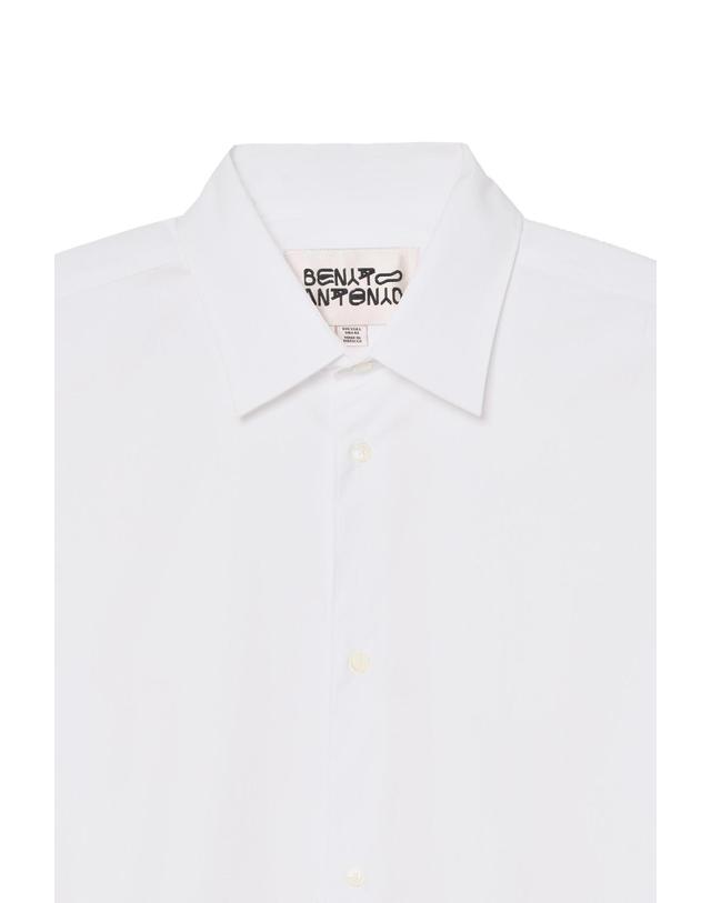 자라 자라 레귤러핏 코튼 포플린 긴팔 셔츠 1007/778/250 WHITE 화이트 착용컷