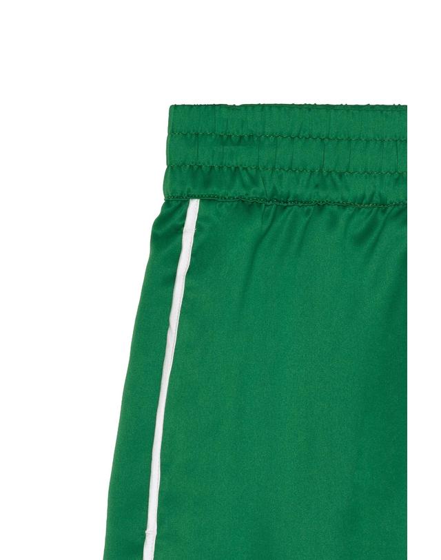 자라 자라 배색 파이핑 새틴 반바지 1437/202/933 GREEN 그린 착용컷