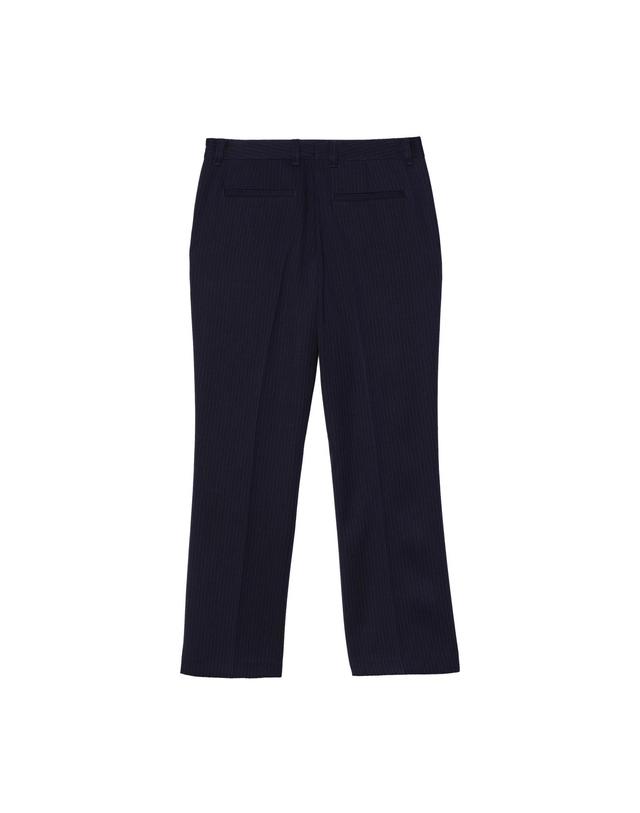자라 자라 핀스트라이프 플레어핏 정장 팬츠 1011/749/401 NAVY BLUE 네이비 착용컷
