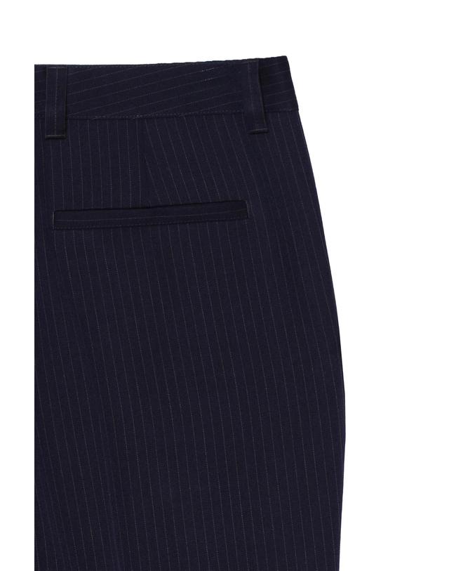 자라 자라 핀스트라이프 플레어핏 정장 팬츠 1011/749/401 NAVY BLUE 네이비 착용컷