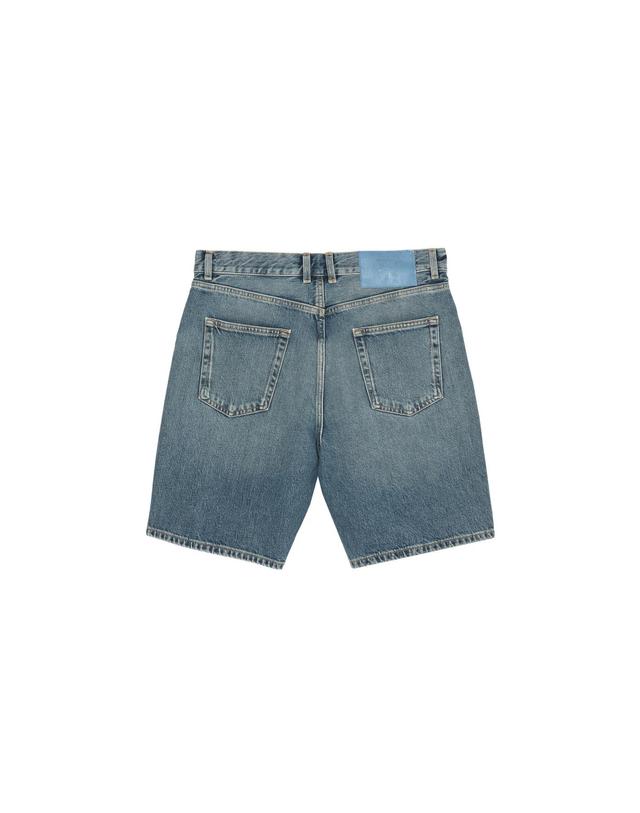 자라 자라 스트레이트 데님 버뮤다 반바지 5585/366/427 MID-BLUE 블루 착용컷