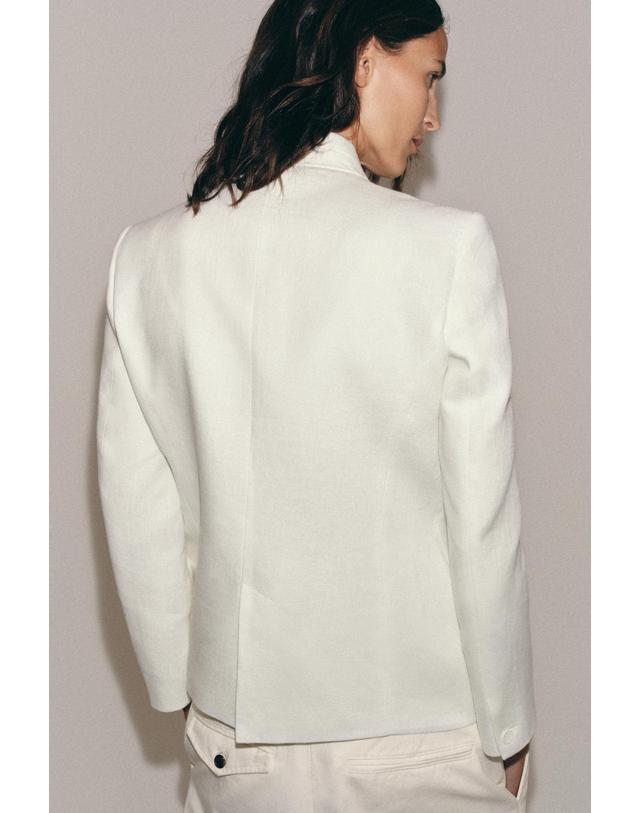 자라 자라 100% 린넨 블레이저 2909/681/250 WHITE 화이트 착용컷