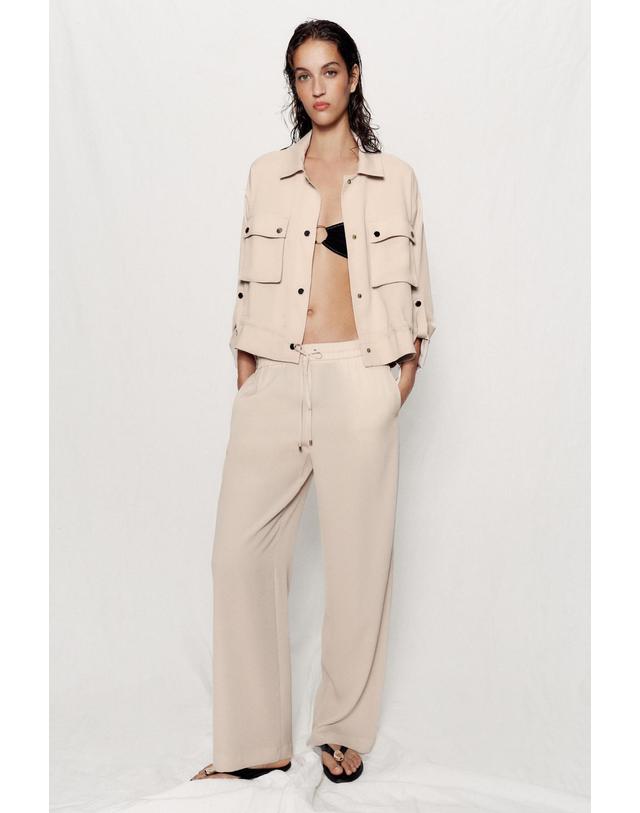 자라 자라 롤업 사파리 자켓 7781/745/710 BEIGE 베이지 착용컷
