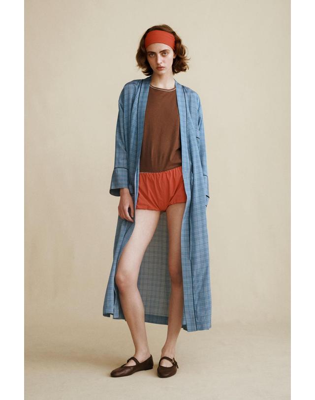 자라 자라 카라멜 런던 슬림핏 민소매 티셔츠 5767/001/730 LIGHT BROWN 초콜릿 착용컷