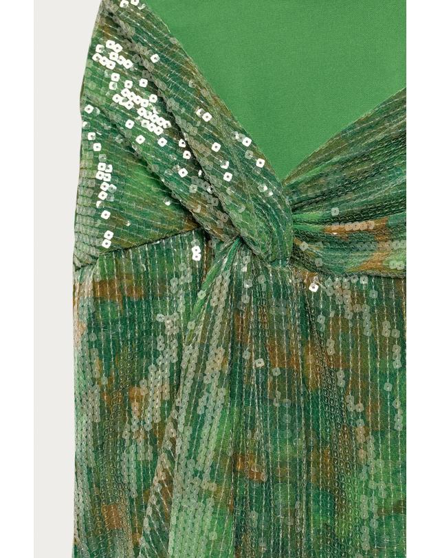 자라 자라 마리사 베렌슨 x 시퀸 사롱 스커트 0167/215/500 GREEN 그린 착용컷