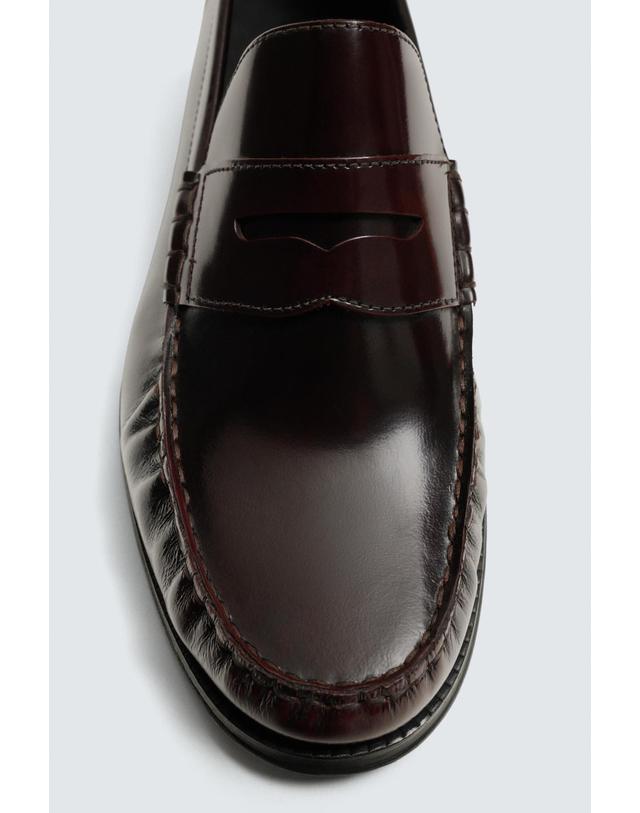 자라 자라 슬림 힐 레더 페니 로퍼 2678/720/022 BURGUNDY RED 레드 착용컷