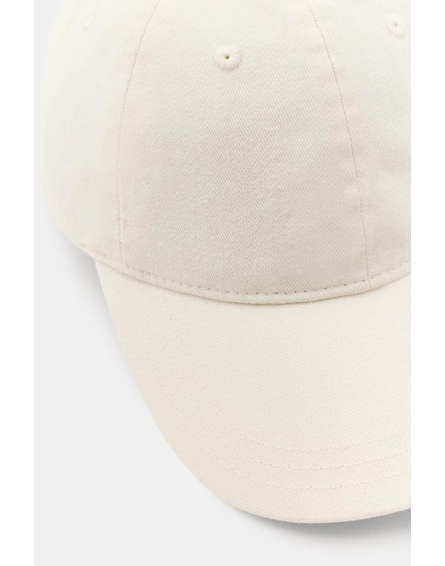 자라 자라 트윌 자수 슬로건 캡모자 1023/216/712 ECRU 아이보리 착용컷