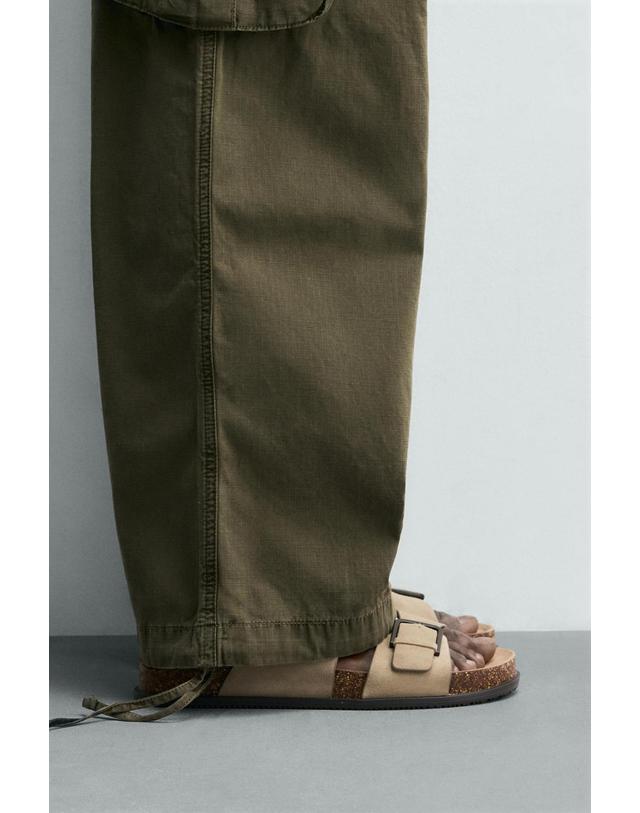 자라 자라 레더 더블 스트랩 버클 샌들 2706/720/102 BEIGE 베이지 착용컷