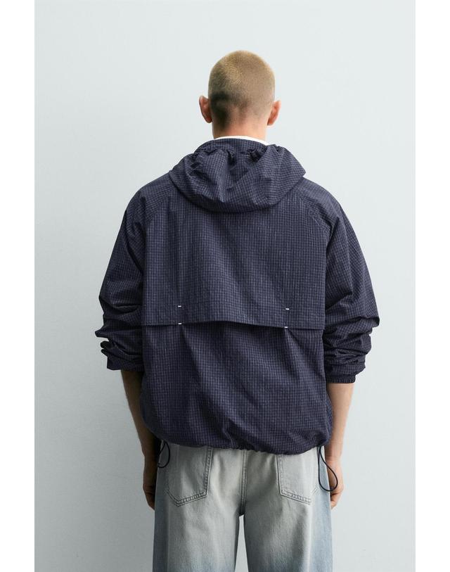 자라 자라 후드 테크니컬 바람막이 자켓 3918/304/401 NAVY BLUE 네이비 착용컷