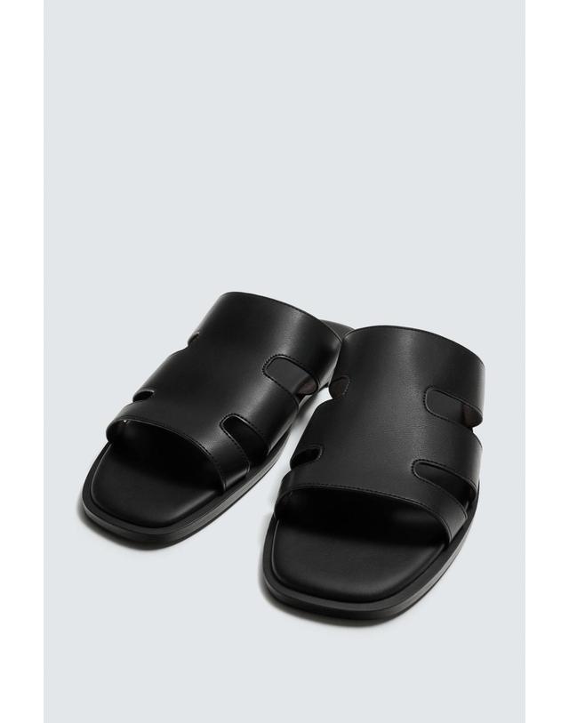 자라 자라 와이드 스트랩 플랫 샌들 2787/720/800 BLACK 블랙 착용컷