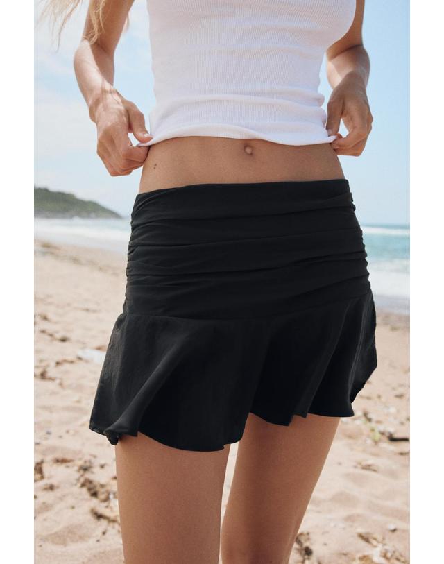 자라 자라 러플 플레어 미니 스커트 팬츠 4764/500/800 BLACK 블랙 착용컷