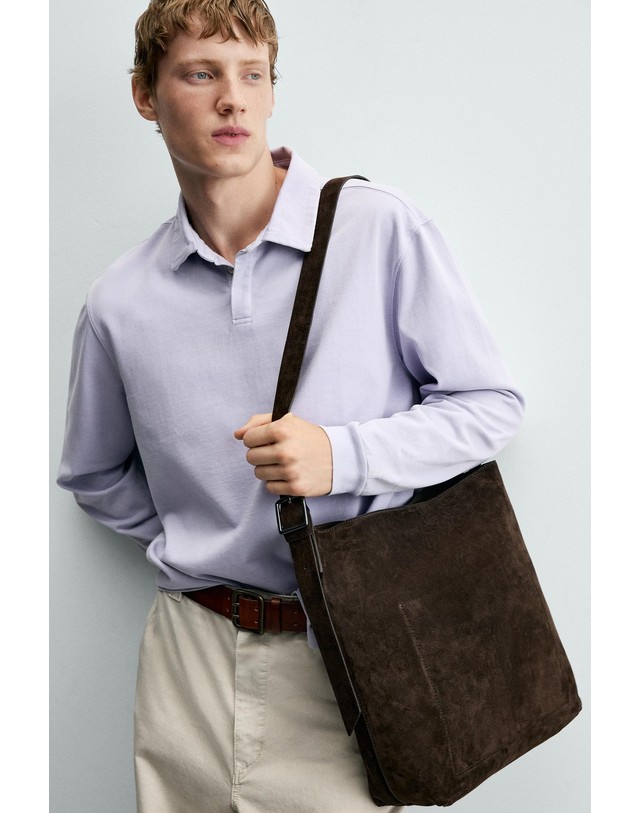 자라 자라 스플릿 스웨이드 레더 토트백 3304/820/700 BROWN 초콜릿 착용컷