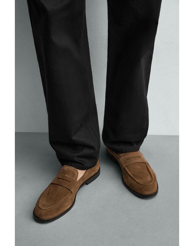 자라 자라 스웨이드 레더 페니 로퍼 2642/720/700 BROWN 브라운 착용컷